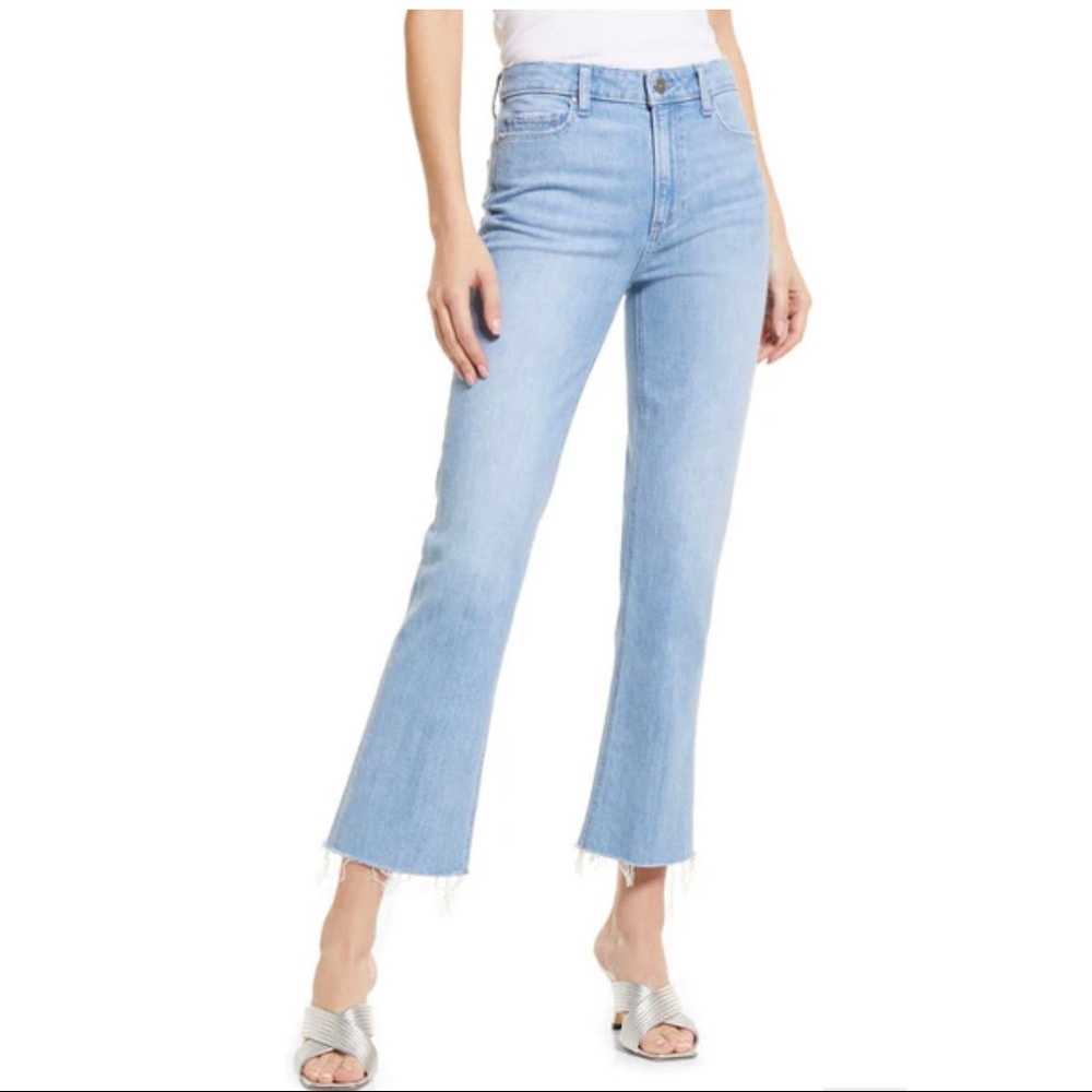 PAIGE Colette Raw Hem Flare Jean size 29